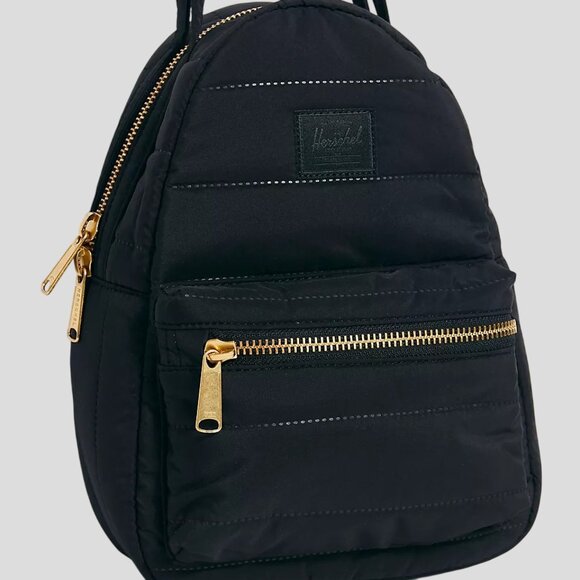 Herschel Supply Company Quilted Nova Black Small Backpack - Picture 2 of 14